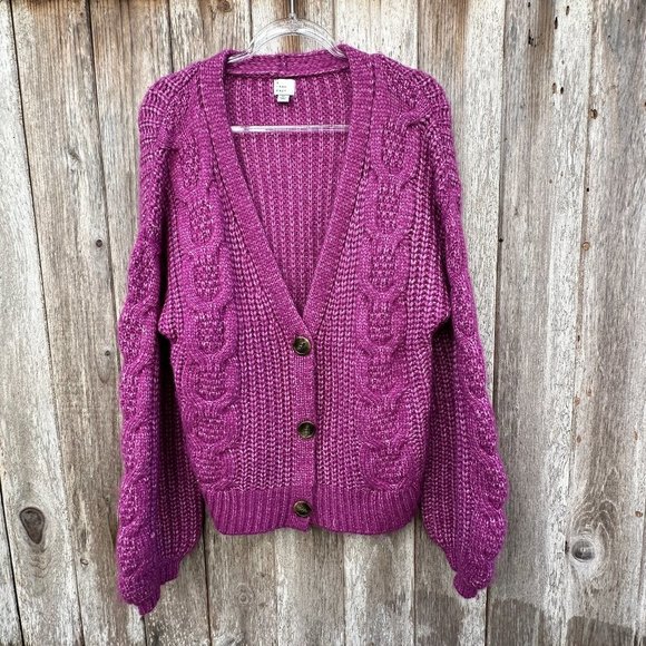 a new day Sweaters - a new day Chunky Cable Knit Cardigan Size XL